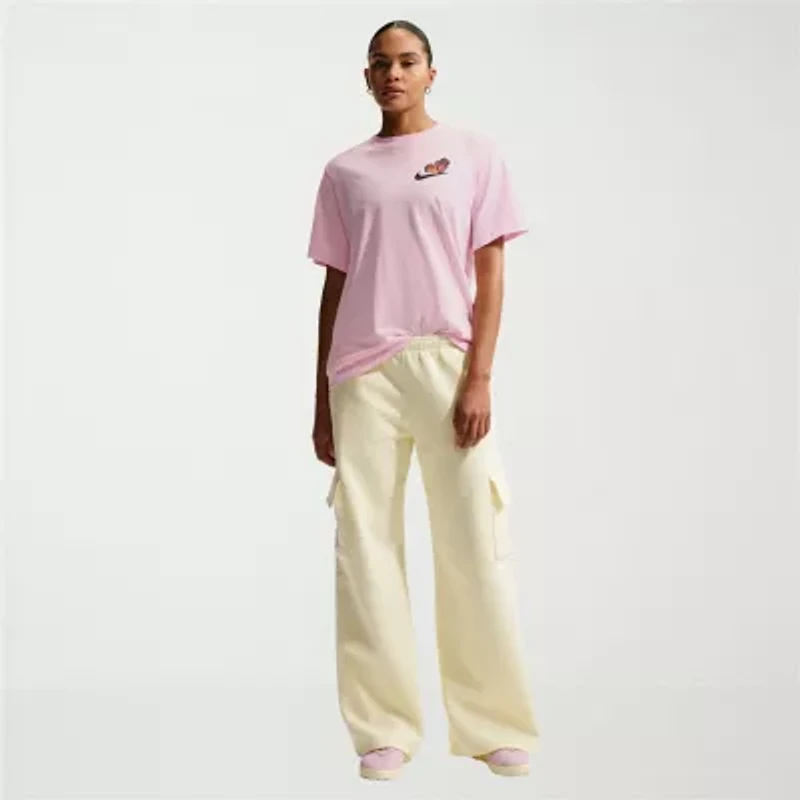 Nike Womens Crew Neck Short Sleeve Active T-Shirt