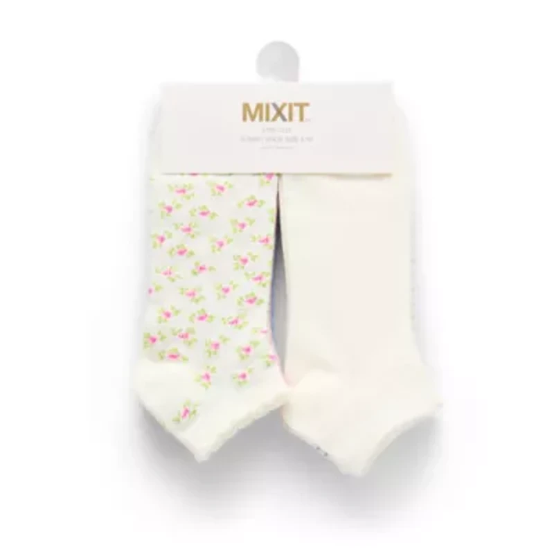 Mixit Womens 6 Pair Low Cut Socks