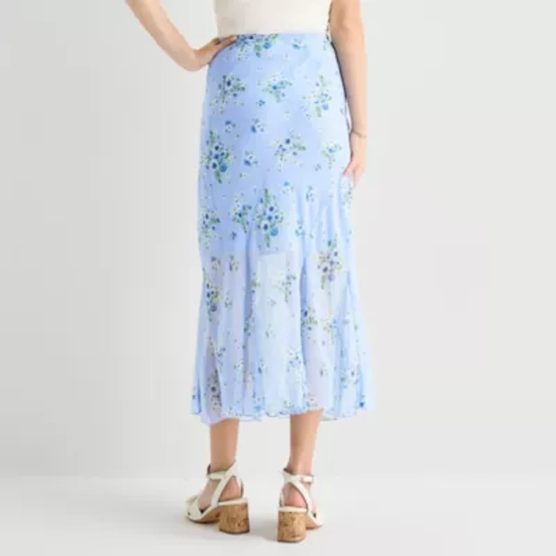 by&by Womens Juniors Maxi Skirt