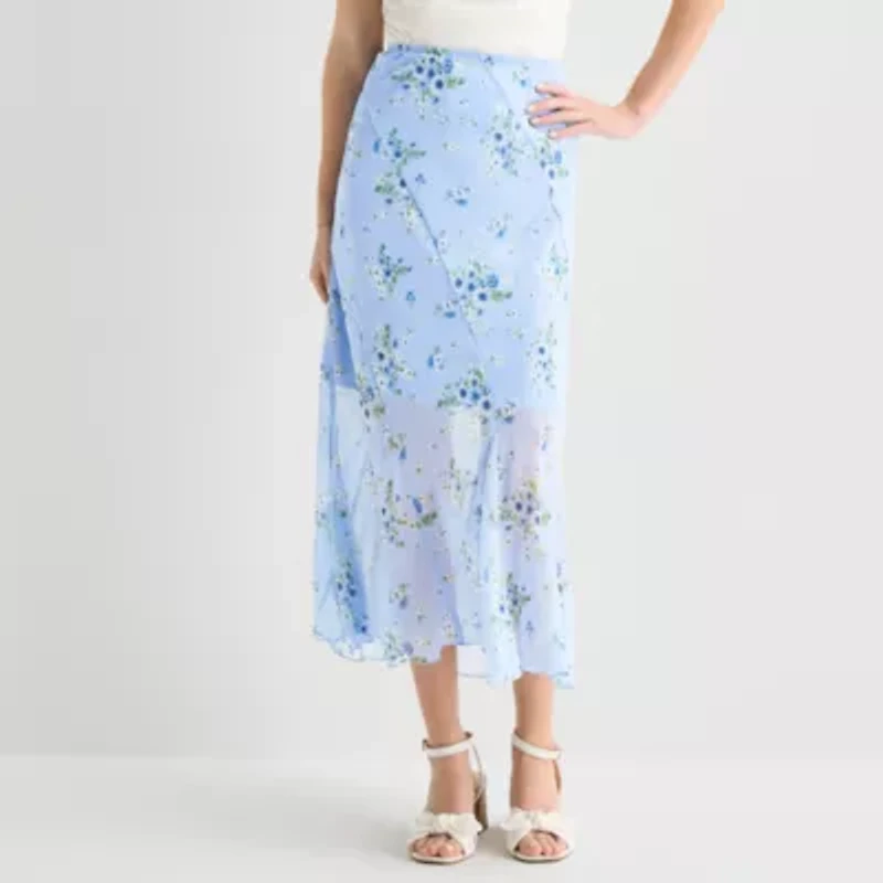 by&by Womens Juniors Maxi Skirt