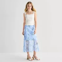 by&by Womens Juniors Maxi Skirt