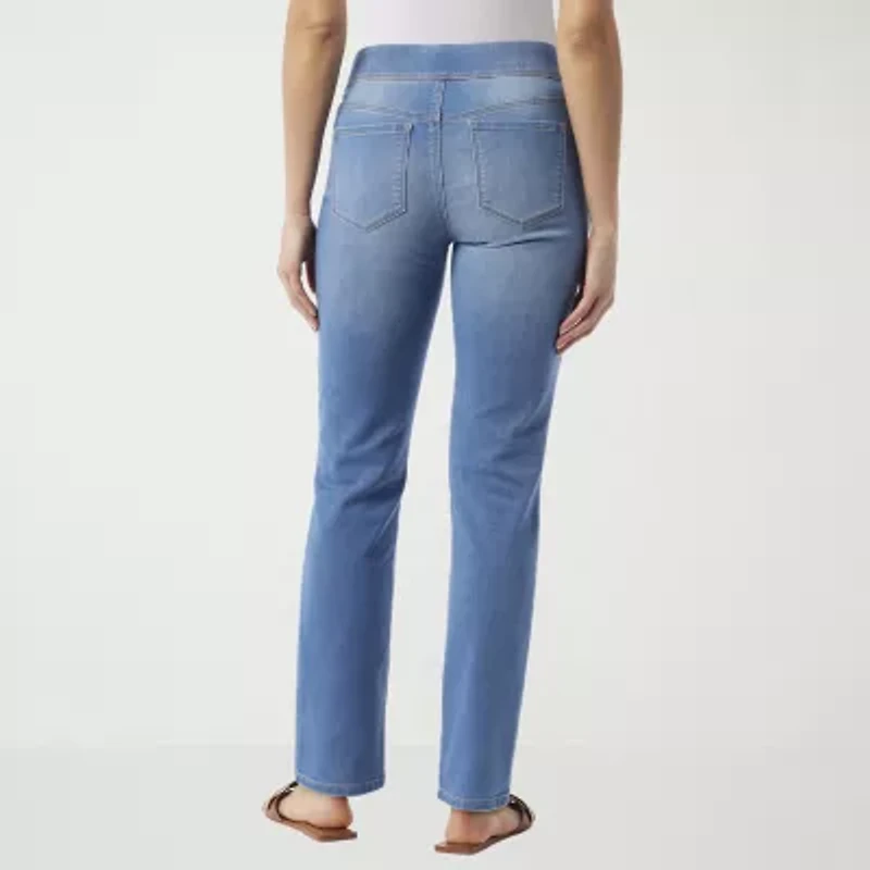 Gloria Vanderbilt Womens Amanda Pull On Knit Denim Jean