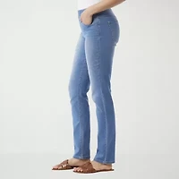 Gloria Vanderbilt Womens Amanda Pull On Knit Denim Jean