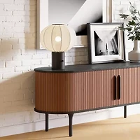 Zuo Modern Wisteria White Powder Coated Steel Steel Table Lamp