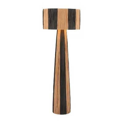 Zuo Modern Gala Black And Natural Floor Lamp