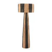 Zuo Modern Gala Black And Natural Floor Lamp