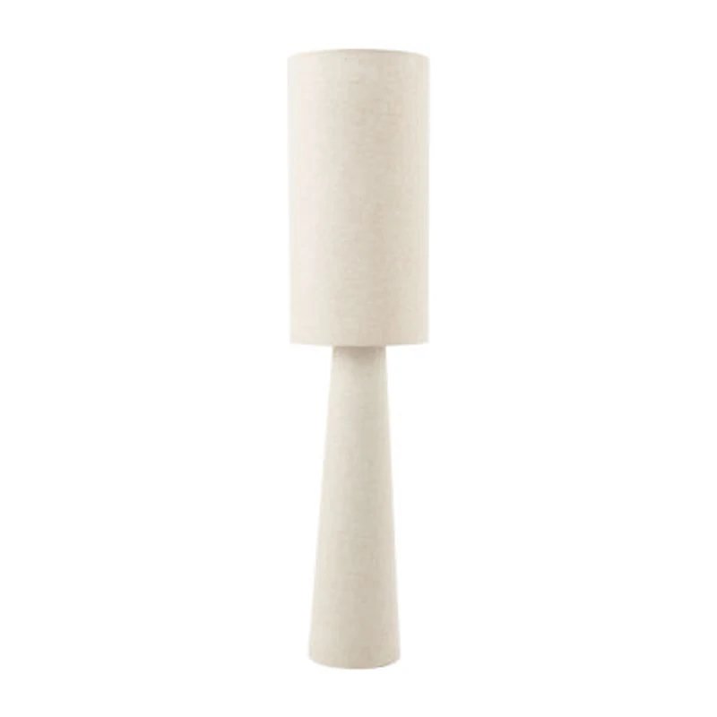 Zuo Modern Heaven Beige Pvc And Powder Coated Steel Floor Lamp