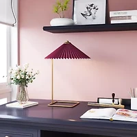 Zuo Modern Charo Red And Gold Electroplated Steel Steel Table Lamp