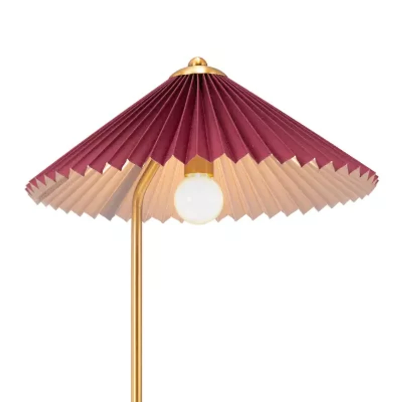 Zuo Modern Charo Red And Gold Electroplated Steel Steel Table Lamp