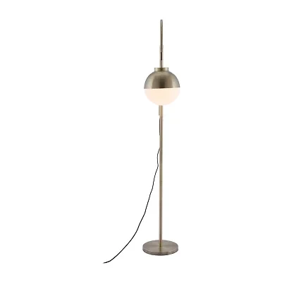 Zuo Modern Waterloo Bronze Electroplated Steel And Frosted Glass Floor Lamp