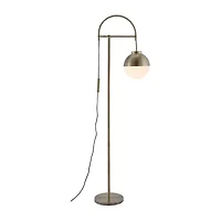 Zuo Modern Waterloo Bronze Electroplated Steel And Frosted Glass Floor Lamp