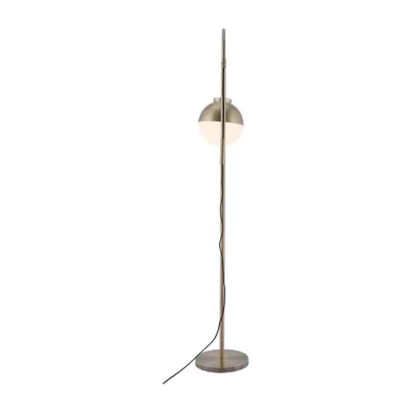 Zuo Modern Waterloo Bronze Electroplated Steel And Frosted Glass Floor Lamp