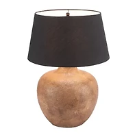 Zuo Modern Basil Black Ceramic Ceramic Table Lamp