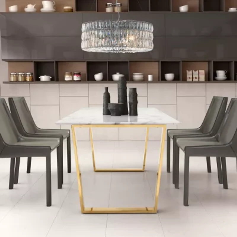 Zuo Modern Jena Chromed Steel And Clear Glass Wall Lamp