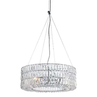 Zuo Modern Jena Chromed Steel And Clear Glass Wall Lamp