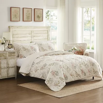 Avanti Wildflowers Reversible Quilt Set