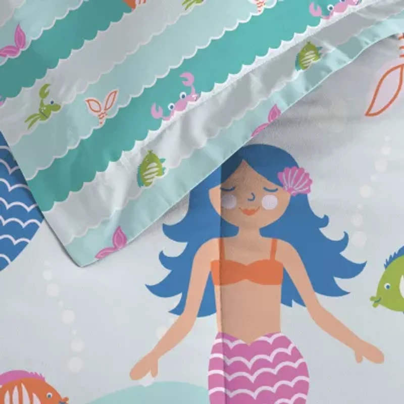 Dream Factory Mermaid Dreams 5-pc. Complete Bedding Set with Sheets