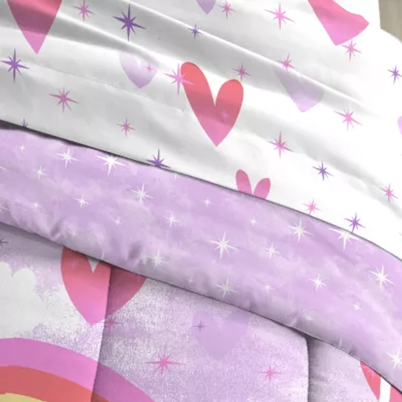 Dream Factory Unicorn Rainbow 5-pc. Complete Bedding Set with Sheets
