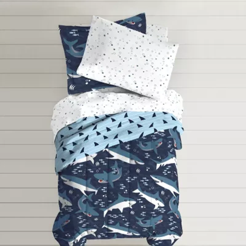 Dream Factory Sharks 5-pc. Complete Bedding Set with Sheets