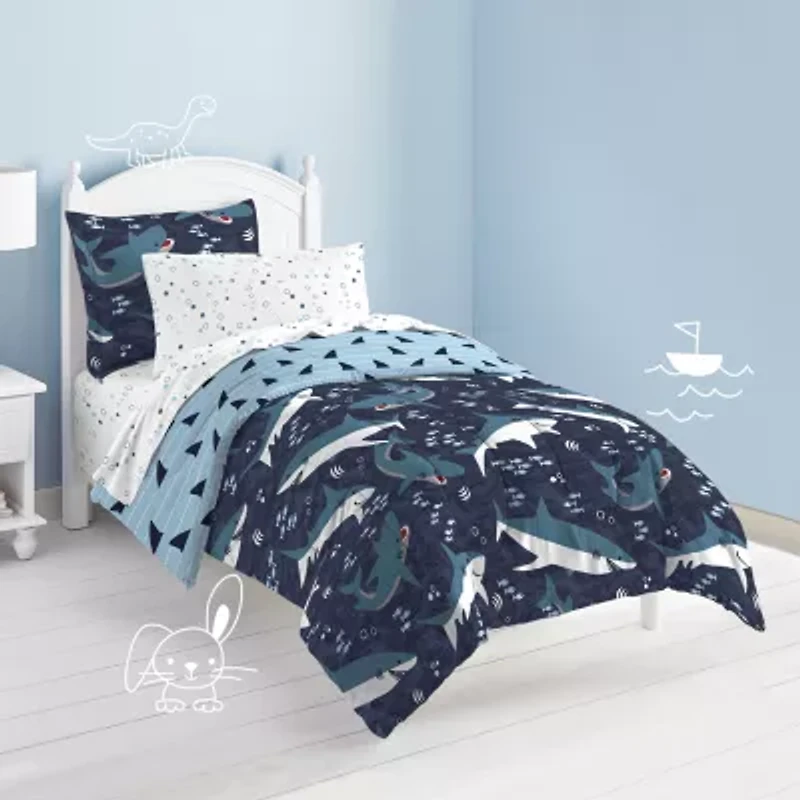 Dream Factory Sharks 5-pc. Complete Bedding Set with Sheets