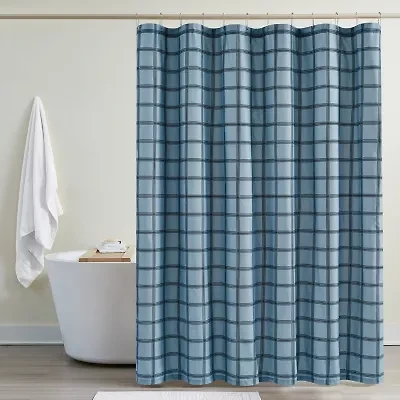 Cannon Luka Grid Shower Curtain