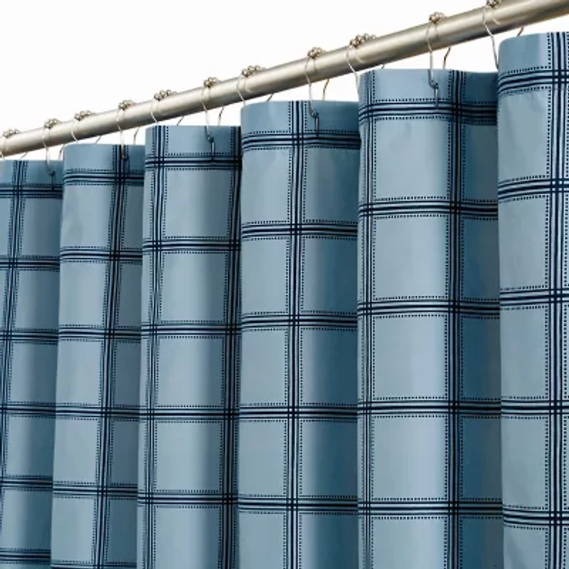 Cannon Luka Grid Shower Curtain