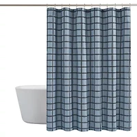 Cannon Luka Grid Shower Curtain