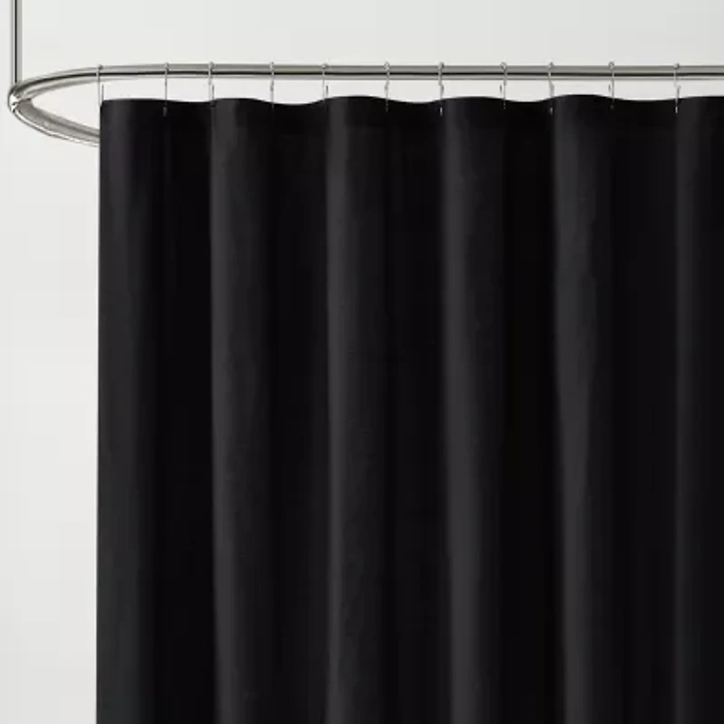 Brooklyn Loom Solid Cotton Percale Shower Curtain
