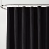 Brooklyn Loom Solid Cotton Percale Shower Curtain