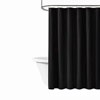 Brooklyn Loom Solid Cotton Percale Shower Curtain