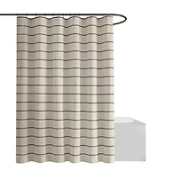 Brooklyn Loom Hayward Stripe Shower Curtain