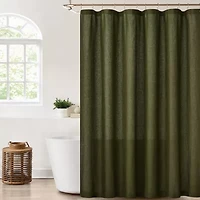 Brooklyn Loom Flax Linen Shower Curtain