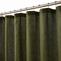 Brooklyn Loom Flax Linen Shower Curtain