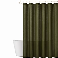 Brooklyn Loom Flax Linen Shower Curtain