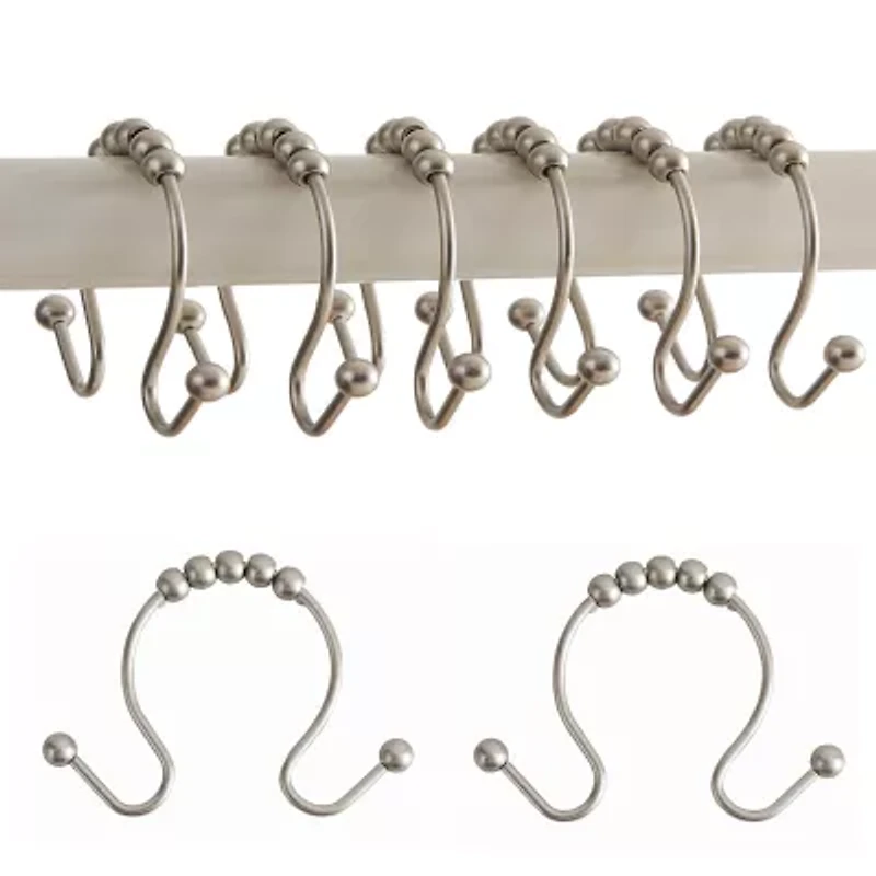 Truly Calm Roller Ball Shower Curtain Hooks