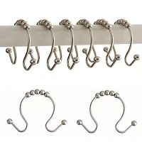 Truly Calm Roller Ball Shower Curtain Hooks