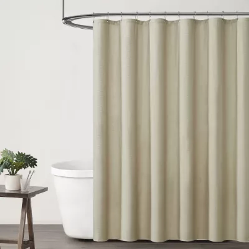 Truly Calm Embossed Shower Curtain Liner
