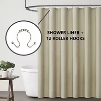 Truly Calm Embossed Shower Curtain Liner