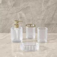 BORGHESE ROMA Amalfi Glass 4-pc. Bath Accessory Sets