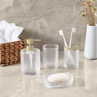 BORGHESE ROMA Amalfi Glass 4-pc. Bath Accessory Sets