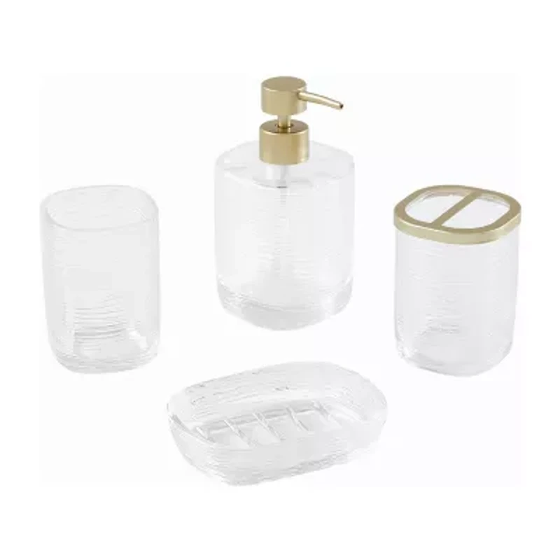 BORGHESE ROMA Amalfi Glass 4-pc. Bath Accessory Sets