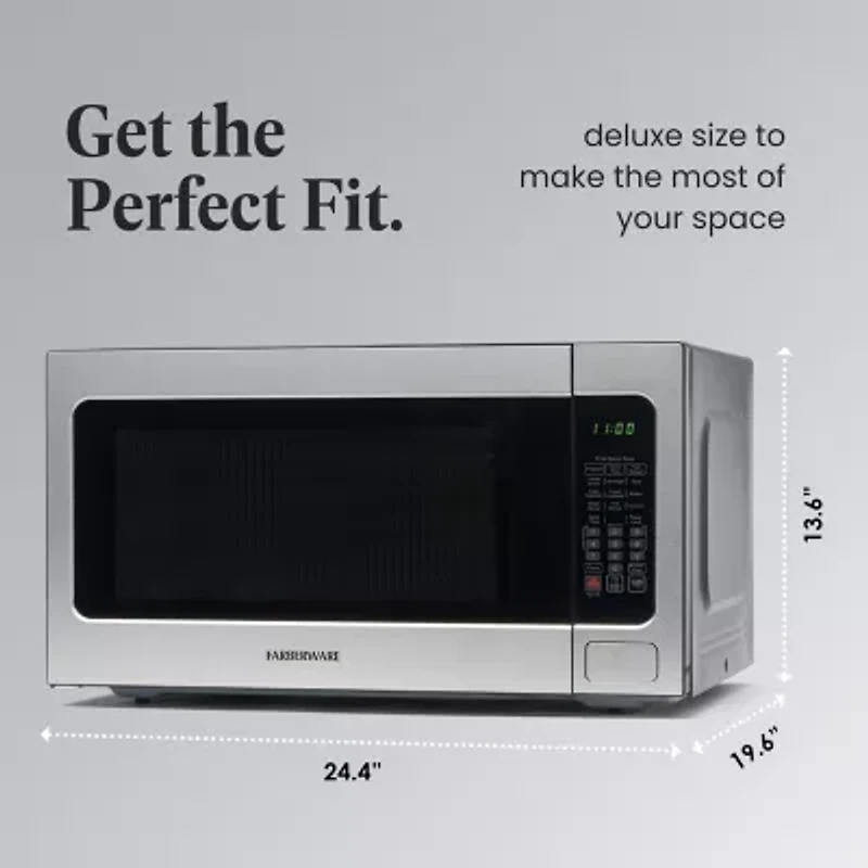 Farberware Professional FMO22ABTBKA 2.2 Cu. Ft 1200-Watt Microwave Oven with Smart Sensor Cooking