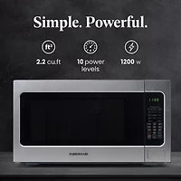 Farberware Professional FMO22ABTBKA 2.2 Cu. Ft 1200-Watt Microwave Oven with Smart Sensor Cooking