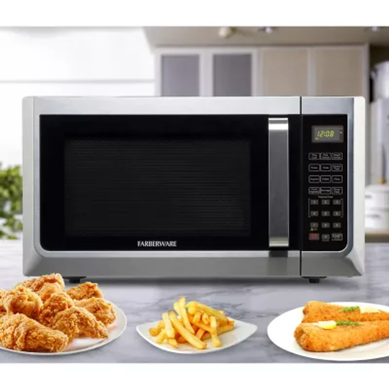 Farberware FMG13SS 1.3 Microwave Oven w LED Light/SENSOR 1100 Watts