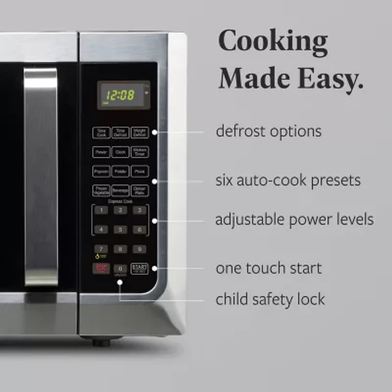 Farberware FMG13SS 1.3 Microwave Oven w LED Light/SENSOR 1100 Watts