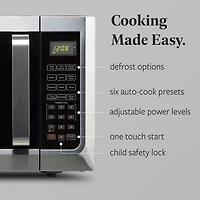 Farberware FMG13SS 1.3 Microwave Oven w LED Light/SENSOR 1100 Watts