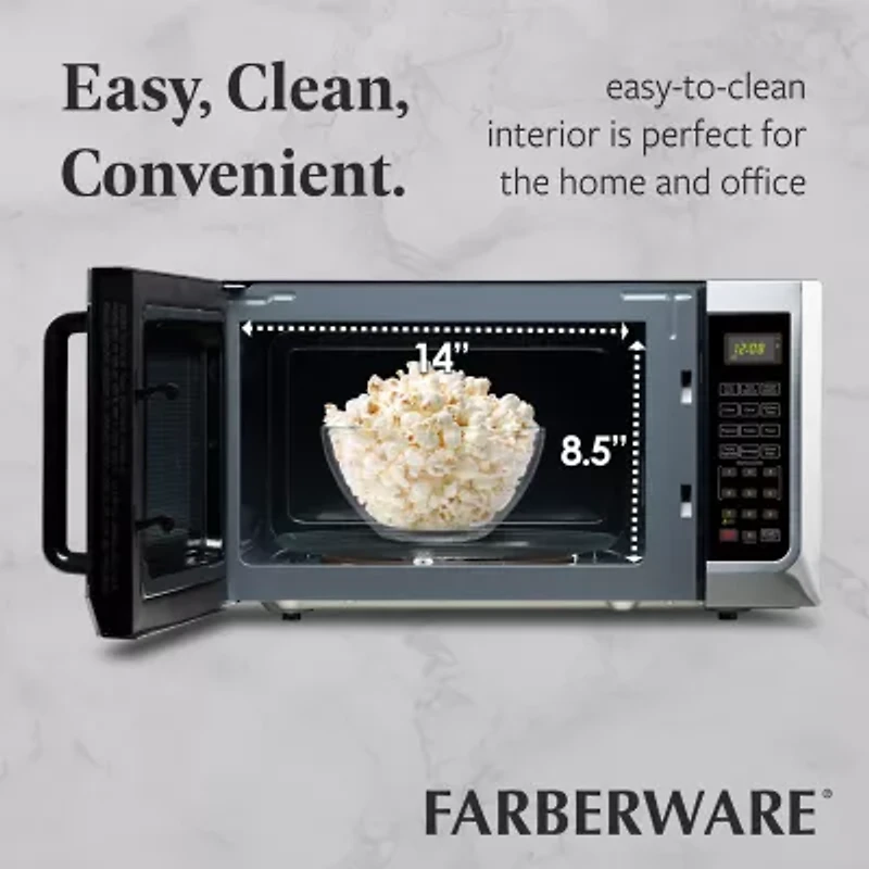 Farberware FMG13SS 1.3 Microwave Oven w LED Light/SENSOR 1100 Watts