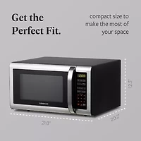 Farberware FMG16SS 1.6 Microwave Oven, Brushed Stainless Steel
