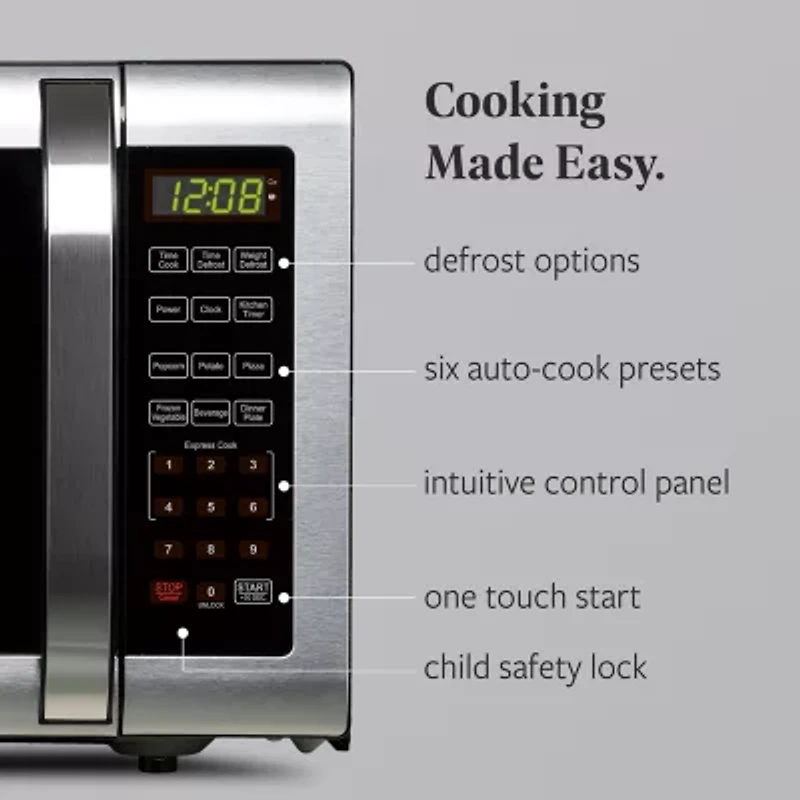 Farberware FMG16SS 1.6 Microwave Oven, Brushed Stainless Steel