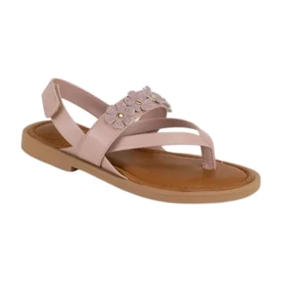Italian Girls Kinvara Little & Big Kid Adjustable Strap Flat Sandals